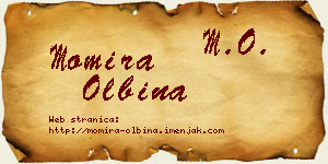 Momira Olbina vizit kartica